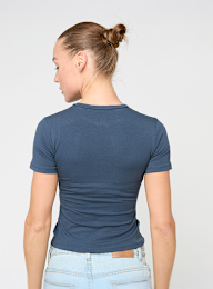 Felicious, Feli Tight Logo Tee, blue, Image 2 of 4