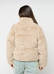 Urban Classics, Ladies Short Faux Fur Puffer Jacket, beige, Image 2 of 4