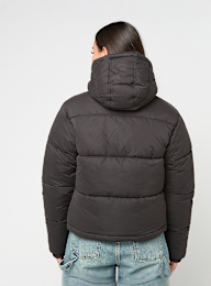 Urban Classics, Ladies Peached Puffer Jacket With Hood, czarny, Obraz 2 z 4