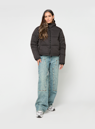 Urban Classics, Ladies Peached Puffer Jacket With Hood, czarny, Obraz 4 z 4