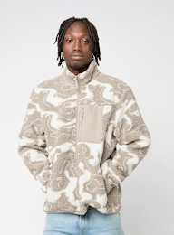 Urban Classics, Pattern Teddy Trackjacket, beige, Image 1 of 4