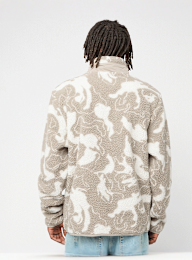 Urban Classics, Pattern Teddy Trackjacket, beige, Image 2 of 4