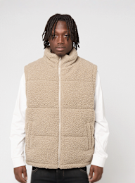 Urban Classics, Basic Teddy Puffer Vest, beige, Image 1 of 4