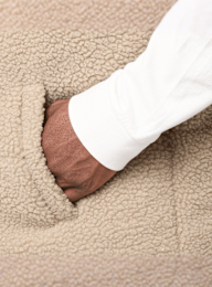 Urban Classics, Basic Teddy Puffer Vest, beige, Image 3 of 4