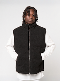 Urban Classics, Basic Teddy Puffer Vest, black, Image 1 of 4