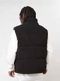 Urban Classics, Basic Teddy Puffer Vest, black, Image 2 of 4