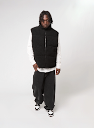 Urban Classics, Basic Teddy Puffer Vest, black, Image 4 of 4