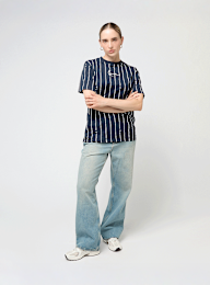 Karl Kani, Signature Pinstripe Oversized T-Shirt, blauw, Afbeelding 4 van 4