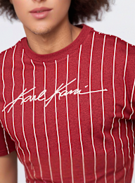 Karl Kani, Autograph Pinstripe Jersey Boxy T-Shirt, red, Image 3 of 4