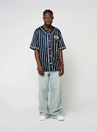 Karl Kani, Kani Pinstripe Baseball Jersey, blue, Image 4 of 4
