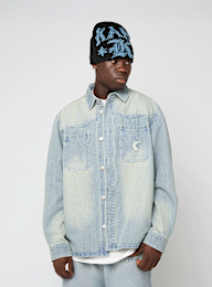 Karl Kani, OG K Western Denim Overshirt, blauw, Afbeelding 1 van 5