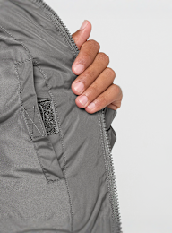 Karl Kani, Small Signature Embossed Logo Puffer Jacket, grey, Image 3 of 6