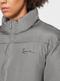 Karl Kani, Small Signature Embossed Logo Puffer Jacket, grey, Image 4 of 6