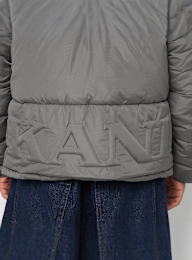 Karl Kani, Small Signature Embossed Logo Puffer Jacket, grey, Image 5 of 6