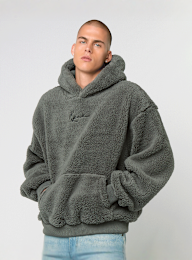 Karl Kani, Signature Teddy Hoodie, grijs, Afbeelding 1 van 4