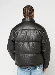 Karl Kani, Metal Signature Pu Leather Puffer Jacket, czarny, Obraz 2 z 5