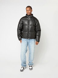 Karl Kani, Metal Signature Pu Leather Puffer Jacket, zwart, Afbeelding 5 van 5
