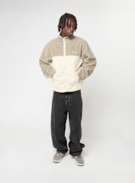 Karl Kani, Signature Rubber Patch Teddy Zip Jacket, beige, Image 5 of 5