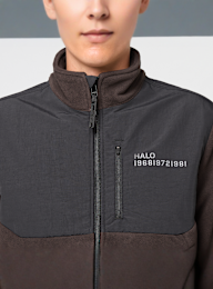 HALO, Blocked Zip Fleece, brązowy, Obraz 3 z 6