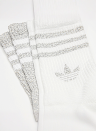 adidas Originals, Glitter Crew Socks (2 Pack), zilver, Afbeelding 2 van 2