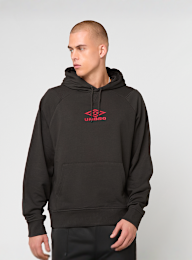 Umbro, ICONIC HOODIE black/chili pepper, black, Image 1 of 4