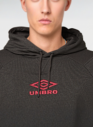 Umbro, ICONIC HOODIE black/chili pepper, black, Image 3 of 4