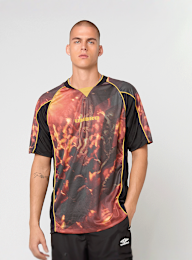 Umbro, PANELLED RAGLAN SHIRT black, red, Image 1 of 4