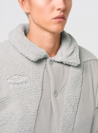 Umbro, FLEECE COACH JACKET harbor mist/ultimate gray, grey, Image 3 of 4
