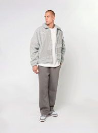 Umbro, FLEECE COACH JACKET harbor mist/ultimate gray, grey, Image 4 of 4