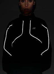 New Balance, Active Full Zip Reflective Jacket, black, Image 5 of 8