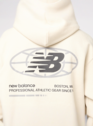 New Balance, Globe Graphic Hoodie, beige, Image 4 of 6