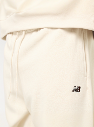 New Balance, Sport Essentials Wide Leg Fleece Pant, beige, Image 3 of 5