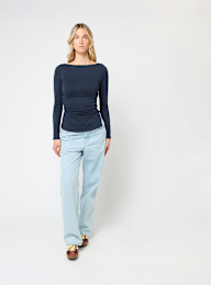 Decibel, Gathered Longsleeve, blue, Image 4 of 4