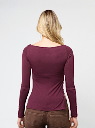 Decibel, Gathered Longsleeve, red, Image 2 of 5