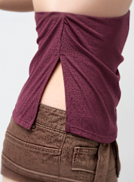 Decibel, Gathered Longsleeve, red, Image 4 of 5