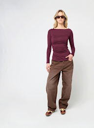 Decibel, Gathered Longsleeve, red, Image 5 of 5