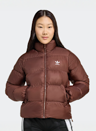 adidas Originals, Short Puffer Jacket, brown, Image 1 of 5