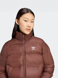 adidas Originals, Short Puffer Jacket, brown, Image 3 of 5