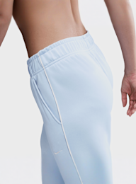 Nike, Sportswear Mid-Rise Wide-Leg Track Pants, blue, Image 4 of 5