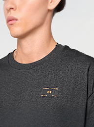 Under Armour, Woven Label Heavyweight Short Sleeve, czarny, Obraz 3 z 4