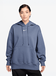 Nike, Sportswear Phoenix Fleece Oversized Hoodie, blue, Image 1 of 3