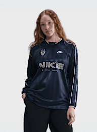 Nike, Sportswear Long-Sleeve Jersey Top, blue, Image 1 of 6