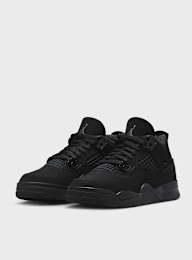 Jordan, Air Jordan 4 Retro "Black Cat" Children, black, Image 3 of 8