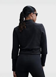 Nike, Sportswear Phoenix Plush Slim Long-Sleeve Cozy Fleece 1/2-Zip Top, czarny, Obraz 2 z 5