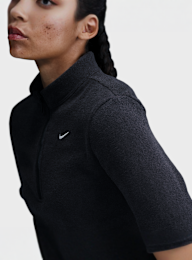 Nike, Sportswear Phoenix Plush Slim Long-Sleeve Cozy Fleece 1/2-Zip Top, czarny, Obraz 4 z 5