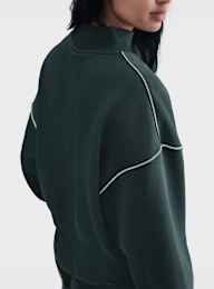 Nike, Sportswear Phoenix Fleece Mock-Neck Sweatshirt, green, Image 4 of 5