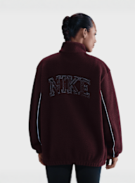 Nike, Sportswear Full-Zip High-Pile Fleece Jacket, red, Image 2 of 5