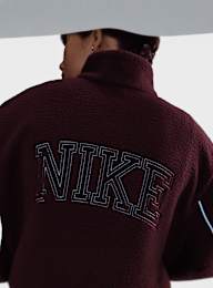 Nike, Sportswear Full-Zip High-Pile Fleece Jacket, red, Image 4 of 5