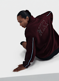 Nike, Sportswear Full-Zip High-Pile Fleece Jacket, red, Image 5 of 5