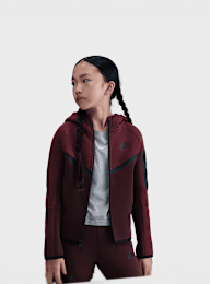 Nike, Sportswear Tech Fleece Full-Zip Hoodie, red, Image 1 of 6